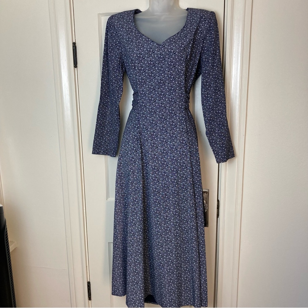 Vintage Rockabilly Fit & Flare Maxie Swing Dress with Tie Waist